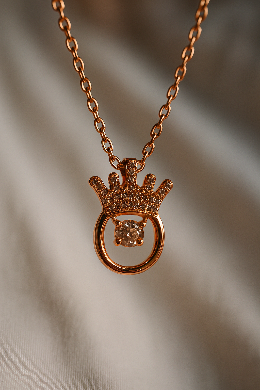 Crown Love Necklace jewelry anti tarnish