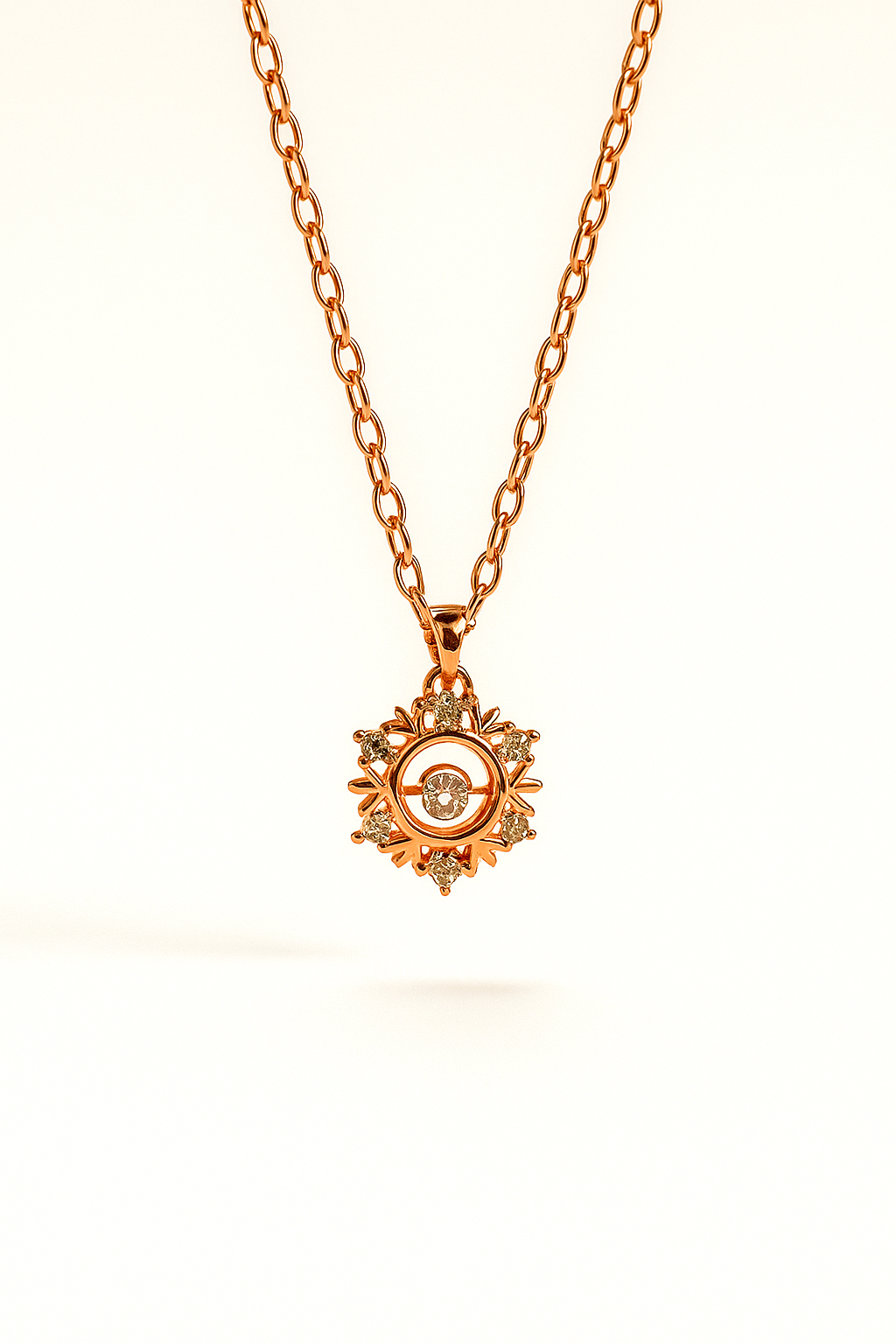 Rose gold necklace daily wear jewelry