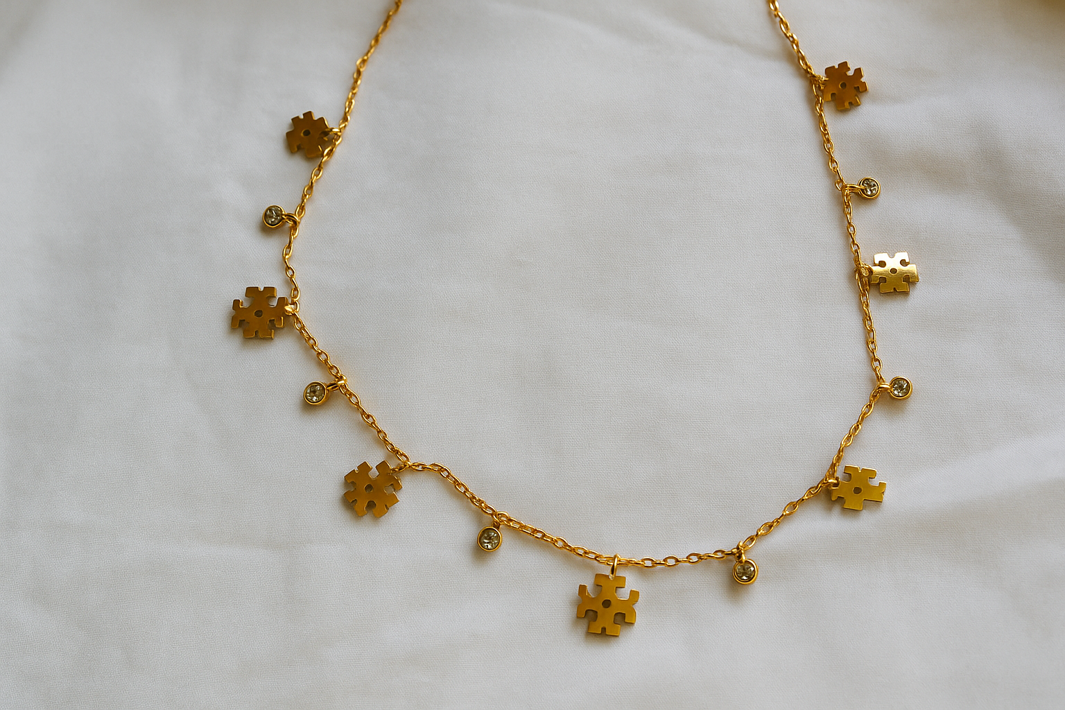 anti tarnish gold necklace